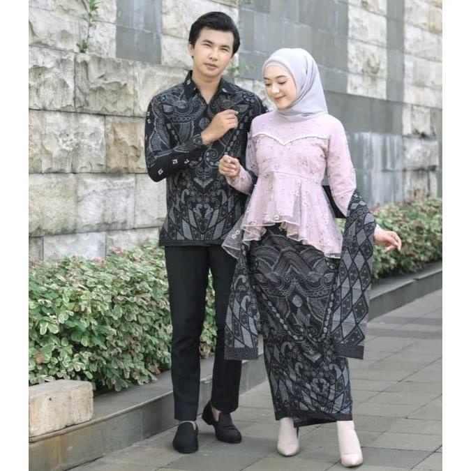 BATIK COUPLE MODERN TUNANGAN BAJU COUPLE LAMARAN PASANGAN TERBARU KEBAYA WISUDA NIKAHAN KEKINIAN 202