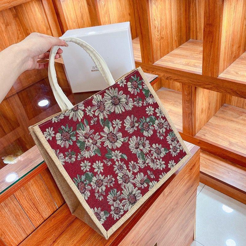 TOTE BAG KANVAS MOTIF IMPORT / TAS HANDLE BAG WANITA / TAS KANVAS TOTE PREMIUM / TFW 98