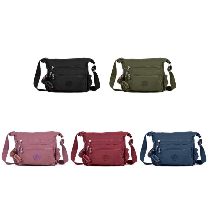 Tas selempang wanita besar nylon / tas selempang kerja import - 17615