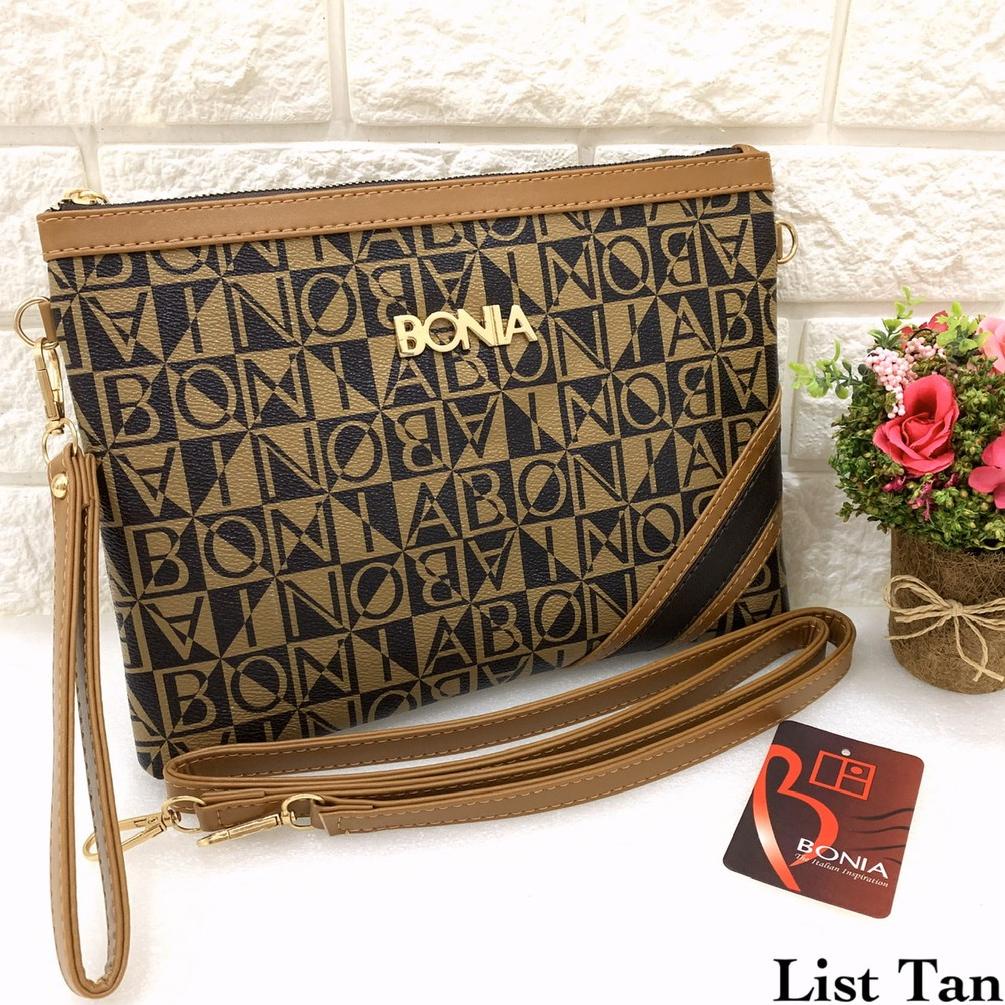 NEW PRODUCT  Tas Batam BONIA LINE Super Premium Import Clutch selempang wanita sling bag strip [KODE 303]