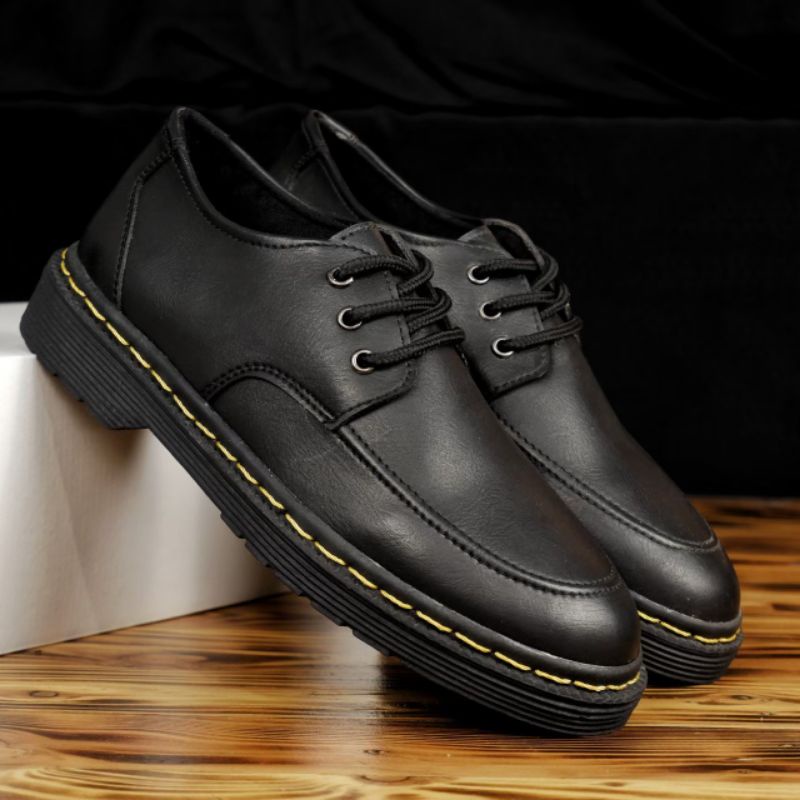 WOLF gogeta - Sepatu Pantofel Formal Docmart Low Boots Kerja Pria