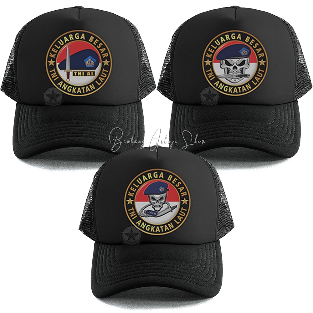 Topi Custom Keluarga Besar TNI-AL Exclusive Gold