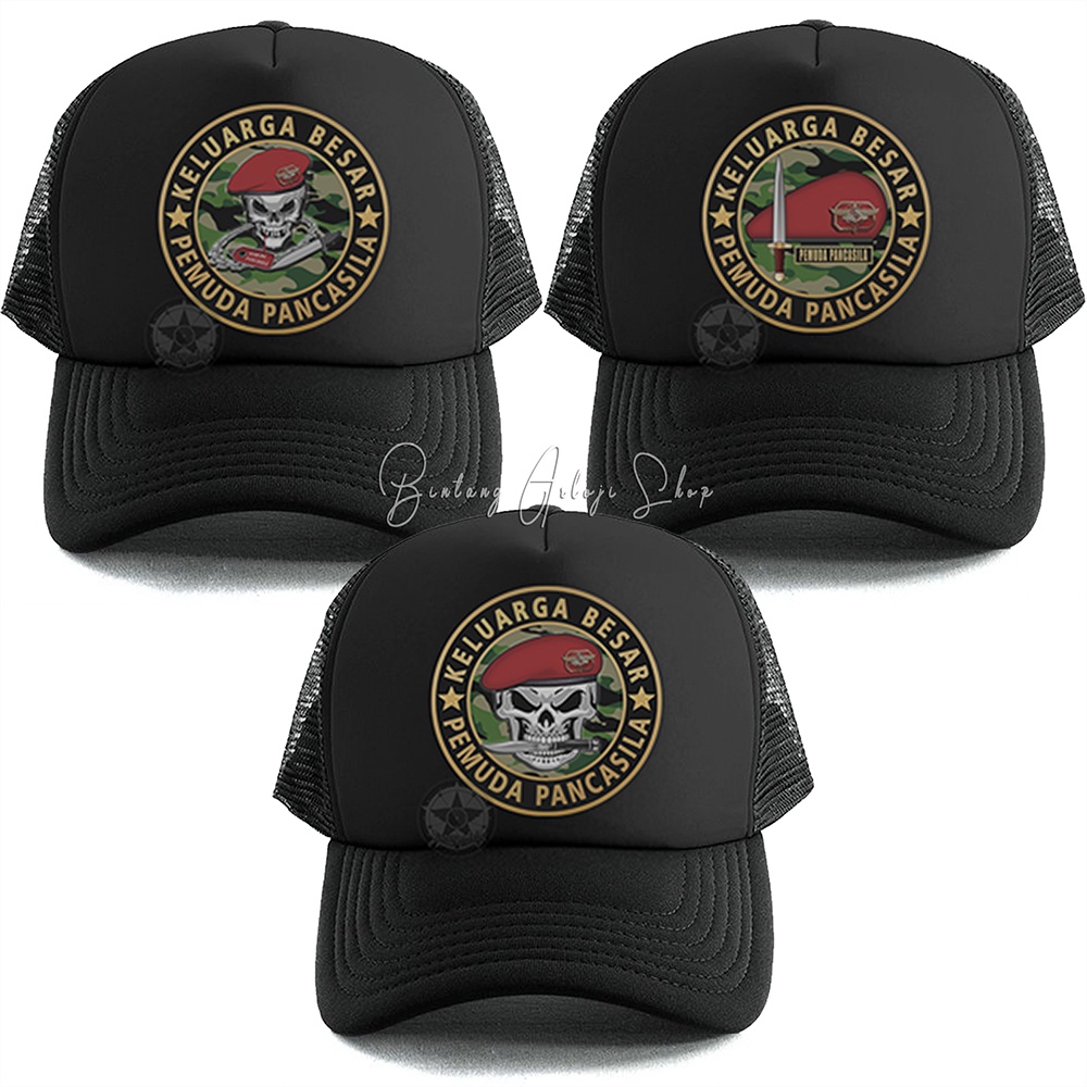 Topi Skull Keluarga Besar Pemuda Pancasila (PP) Istimewa &amp; Murmer