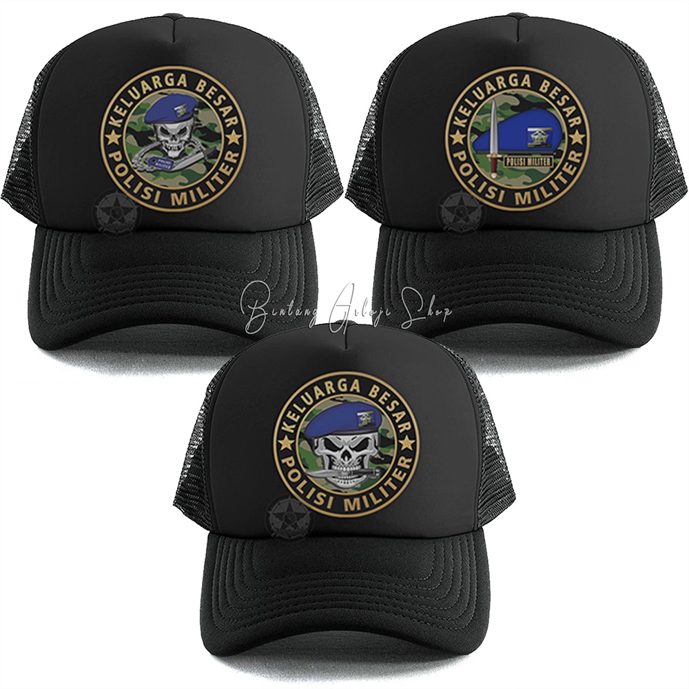 Topi Skull Keluarga Besar Polisi Militer (AU) Istimewa &amp; Murmer