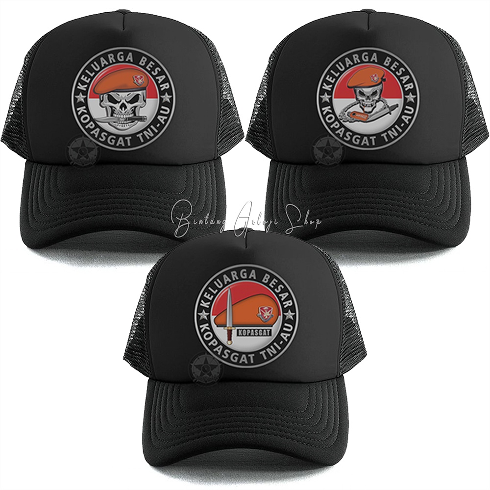 Topi Baret Keluarga Besar Kopasgat TNI-AU Limited Edition Silver