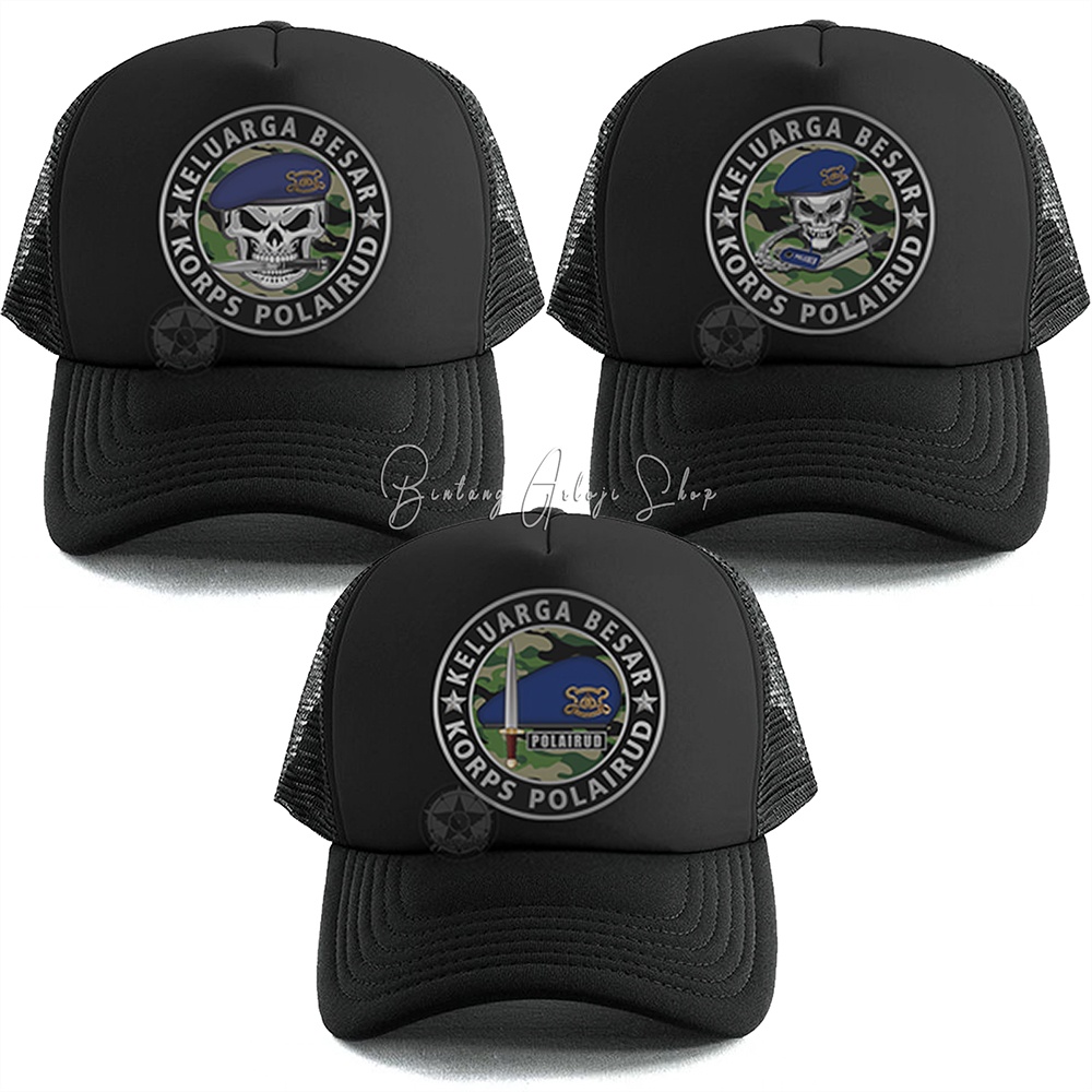 Topi Baret Keluarga Besar Korps Polairud Limited Edition Silver