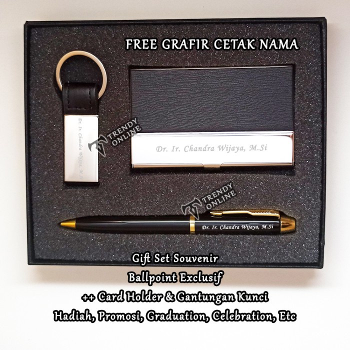 

TERLARIS Gift Set Custom Souvenir Pulpen, Ballpoint Custom Hadiah Kado /ALAT TULIS AESTHETIC/ALAT