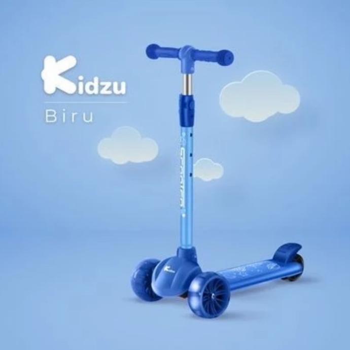 Kidzu Scooter Anak Lampu - Biru