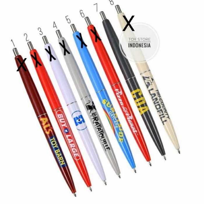 

BISA COD ORIGINAL DISNEY PIXAR BALLPOINT BLACK INK DIJUAL SATUAN BOLPEN HITAM /ALAT TULIS