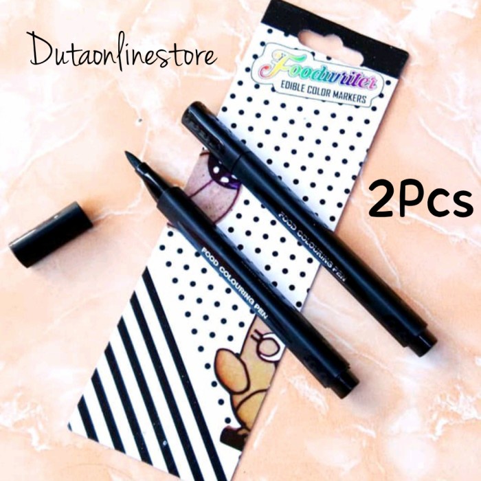 

Discount Edibel Pen Black set 2/Pulpen Penghias Dekorasi Kue /ALAT TULIS AESTHETIC/ALAT TULIS