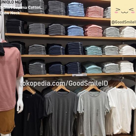 JASTIP Kaos Polos Supima (Crew Neck) Lengan Pendek T-Shirt Pria UNIQLO