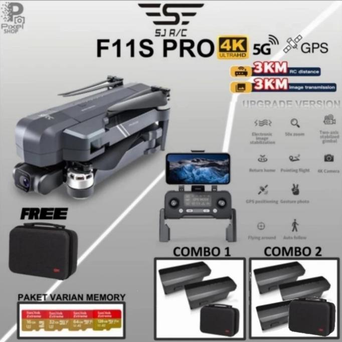 SJRC F11-4K-PRO Drone Quadcopter UAV UHD 2-Axis