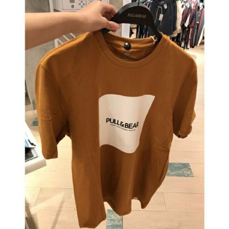 Kekinian kaos pull & bear tshirt pull and bear basic pria wanita ter .,