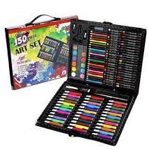 

[KODE ZVNKT] Krayon Crayon Art Set 150 Pcs / Crayon Art Set / Peralatan Gambar Lukis / Pensil Warna 1 Set