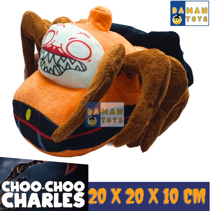 Terlaris Mainan Roblox Choo Choo Charles Plush Boneka Coco Kereta Api Laba Laba