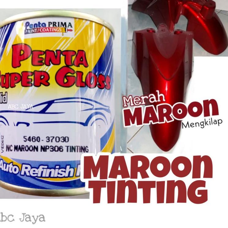 Update Surprise Cat Penta Super Gloss NC Maroon NP306 Tinting Merah Maroon Marun 5460-37030 Cat Ducc