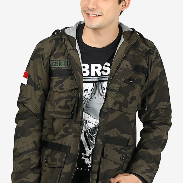Bayar di Tempat Jaket Loreng Army Pria High Quality TNI Tentara Abri Garansi Original - Army, M