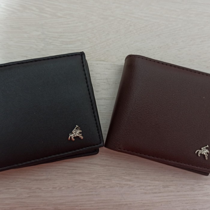dompet Dompet Cowok / Pria 3Dimensi (3ruang) - Logo Polo - Hitam(M9W2) kekinian dompet pria eiger do