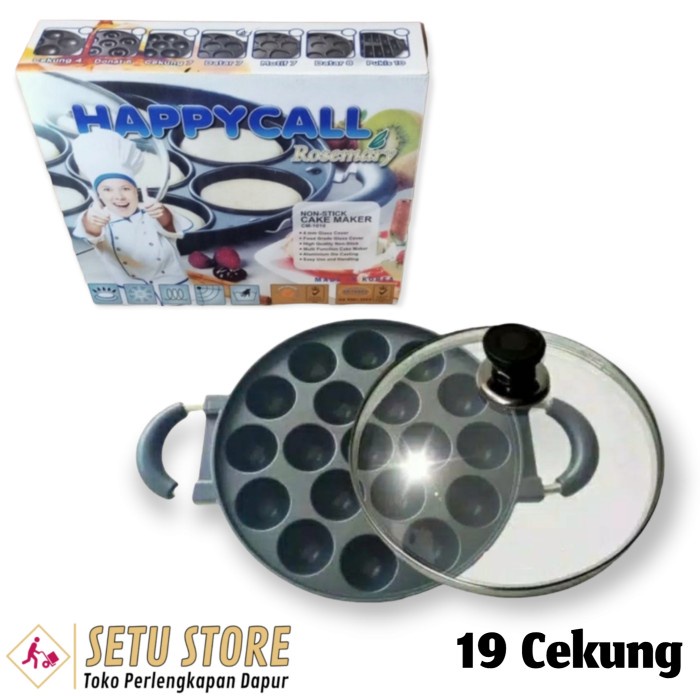 Terlaris Cetakan Kue 19 Cekung Hc Happy Call Loyang Cake Pan Takoyaki