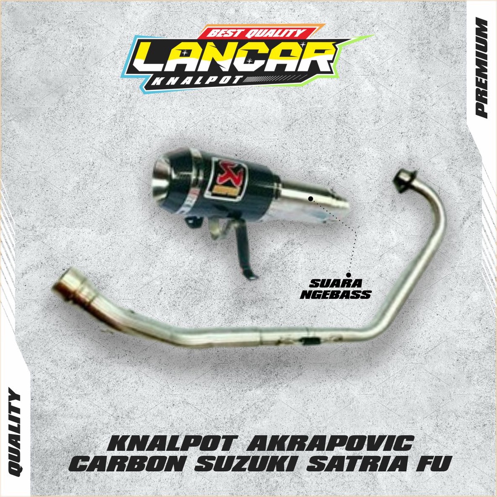 KNALPOT RACING AKRAPOVIC KARBON FOR SUZUKI SATRIA FU INJEKSI LANCAR