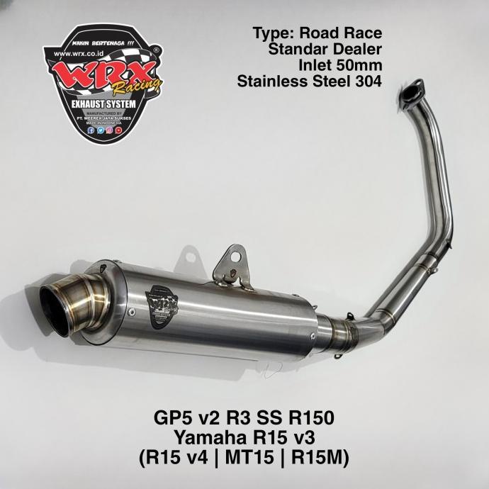 Knalpot WRX GP5 v2 SS R150 R15 V3