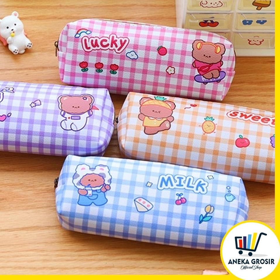 

Pasti Ready ANEKAGROSIR | STATIONARY - KOTAK PENSIL BEAR LUCU - PENCIL CASE BEAR - TEMPAT PENSIL BERUANG I9Y