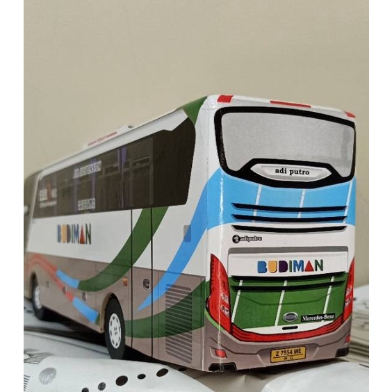 Hot Sale Terpercaya Miniatur Bus Bis / Mainan Bus Bis Budiman Shd Terlaris