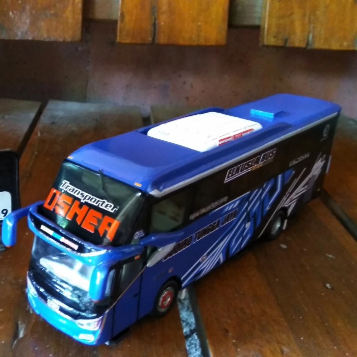Promo Miniatur Bus Stj Biru Terlaris