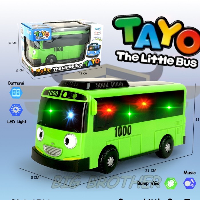 Promo Mainan Anak Cowo Bus Tayo Mobil Mobilan Laki Terlaris