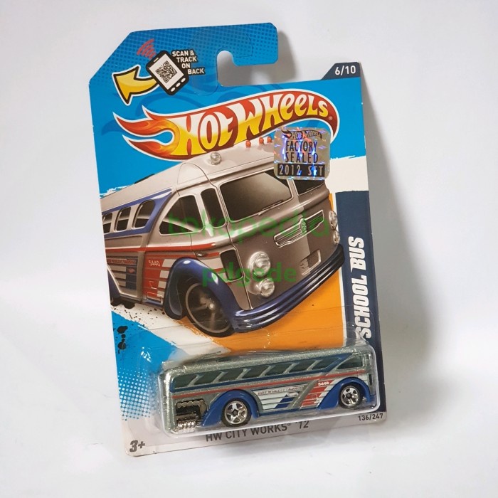 Must Have Hot Wheels Surfin School Bus Factory Sealed 2012 Fs Bis Sekolah Mainan Terbaru