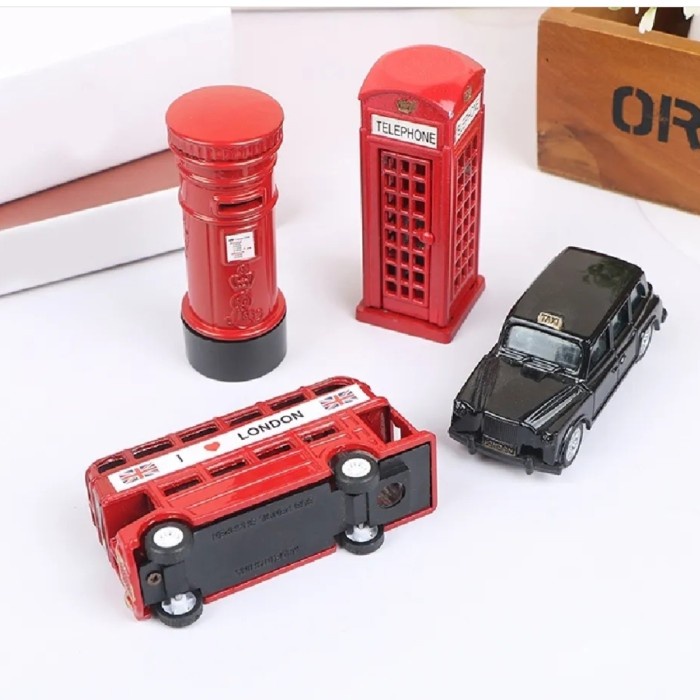 Hot Sale Miniatur Bus London Souvenir Miniatur Bus Inggris Merchandise London Terlaris