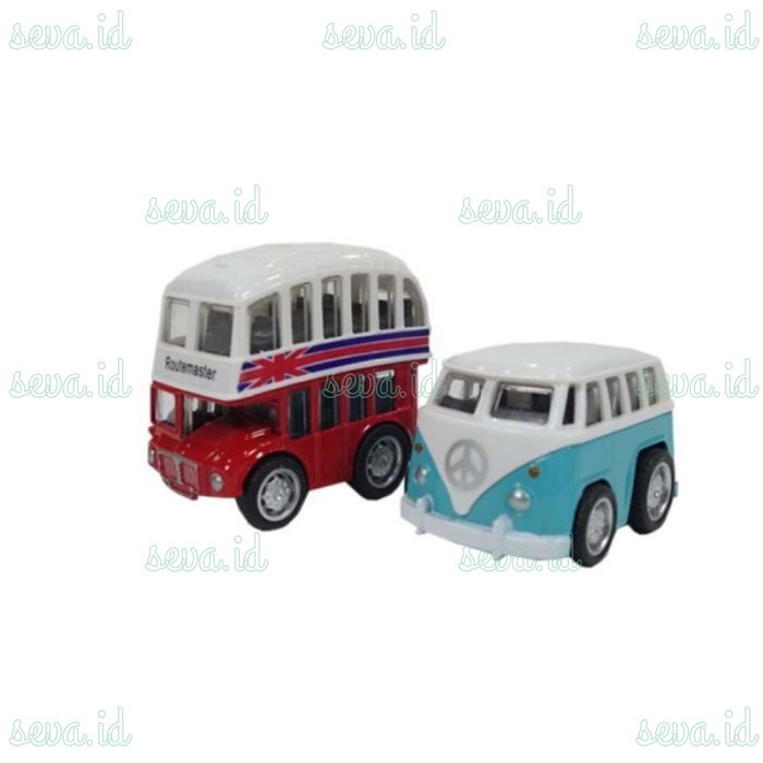 Diskon Spesial Toy Addict Diecast Bus Mainan Diecast Bus Tingkat Diecast Volkswagen Terlaris