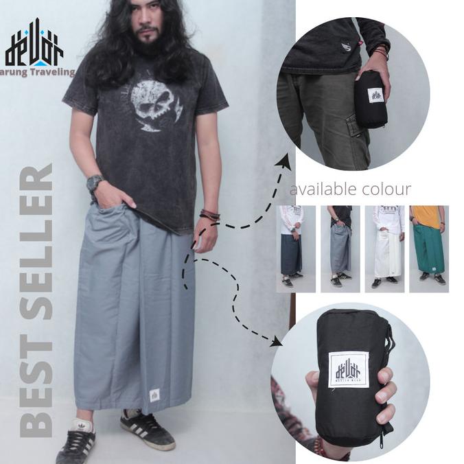 sarung traveling pria pouch|sarung murah pria|kain sarung pria dewasa