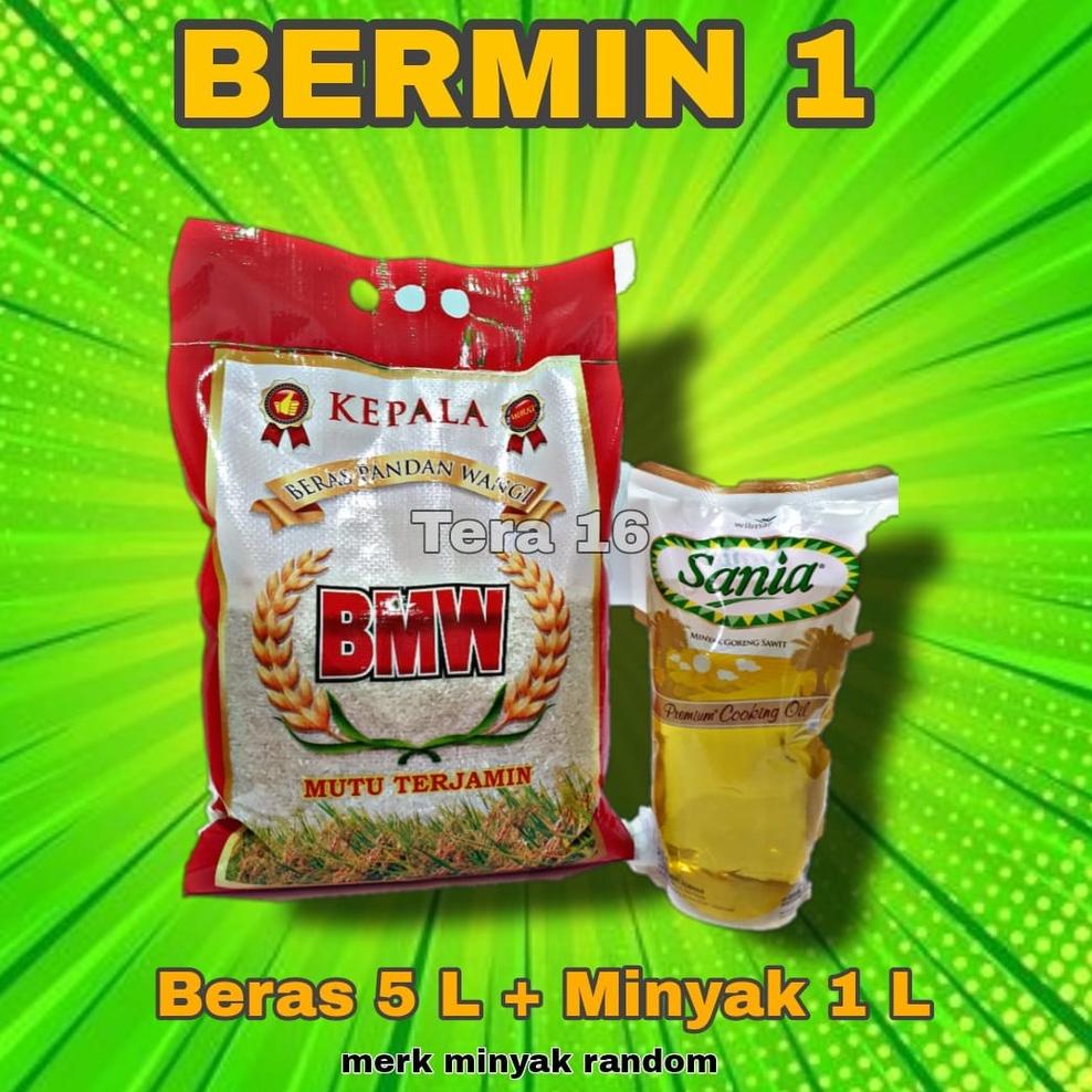 

DISCOUNT !!! bermin 1 / paket sembako / beras /minyak [KODE 274]