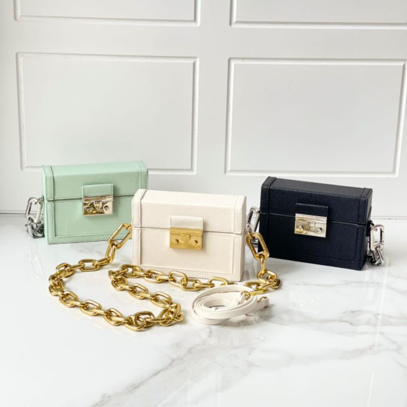 PROMO SALE Tas ck mini selempang hitam putih hijau sage