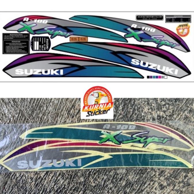 TERBARU (COD)Striping stiker suzuki a100 A100 A7 A8 A9 A10 A100 Xsuper