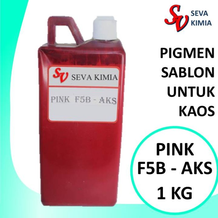 

Pigment Pink F5B-AKS 1 Kg/ Pewarna Sablon / Pigment Basis Air