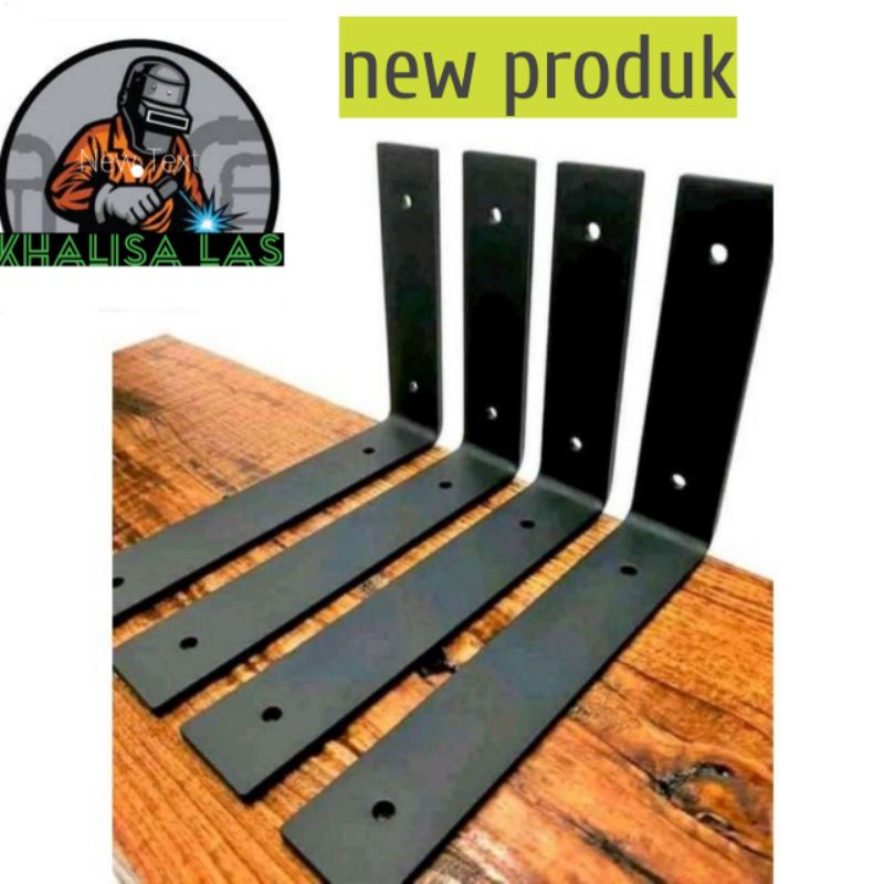 Rak Siku Dinding Tempel Tembok Siku Besi Model L Tempel Tembok