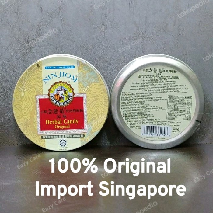 

Nin Jiom Herbal Candy Permen Herbal Pi Pa Gao Import Singapore