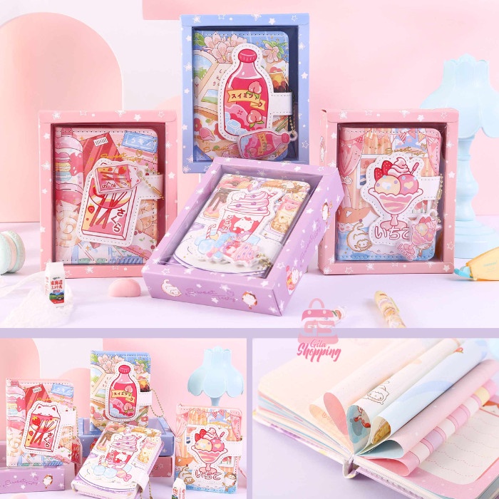

Discount Mini Notebook Magnetic Sweet Tasty A7 Jurnal agenda Buku tulis - 6931 /BUKU TULIS