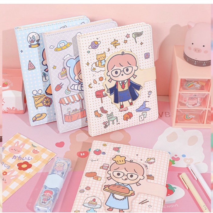 

TERMURAH Planner book, diary book motif lucu, journal book motif lucu /BUKU TULIS SEKOLAH/BUKU TULIS
