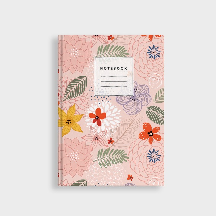 

BAYAR DITEMPAT Simple Notebook Custom TheFlower - Custom Notebook - Planner /BUKU TULIS SEKOLAH/BUKU