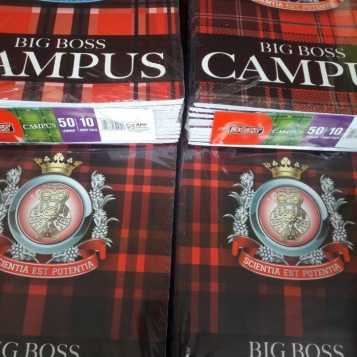 

BAYAR DITEMPAT BUKU TULIS BIG BOSS CAMPUS 50 LEMBAR /BUKU TULIS SEKOLAH/BUKU TULIS SIDU/BUKU TULIS