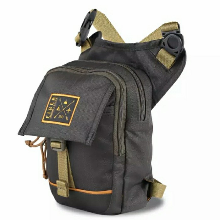 Eiger Legpack Migrate S 1989 Tas Paha Travel Pouch Tas Selempang - Brown (L6K7) Promo Multi Slempang