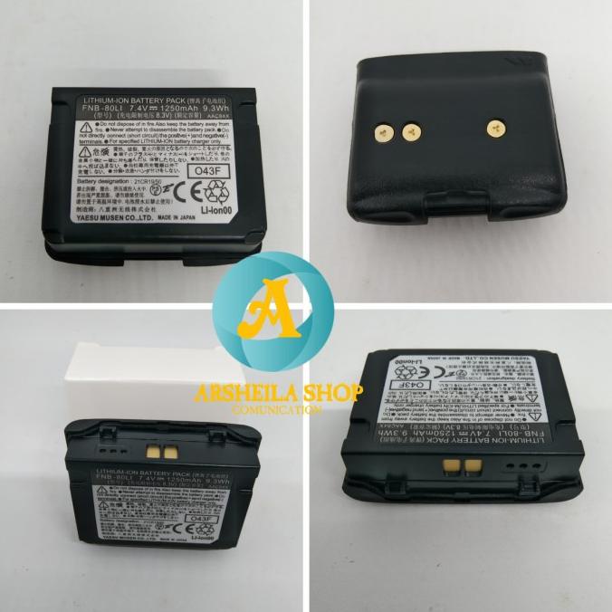 Batre ht yaesu vx 6r vx3 r fb 80 Li