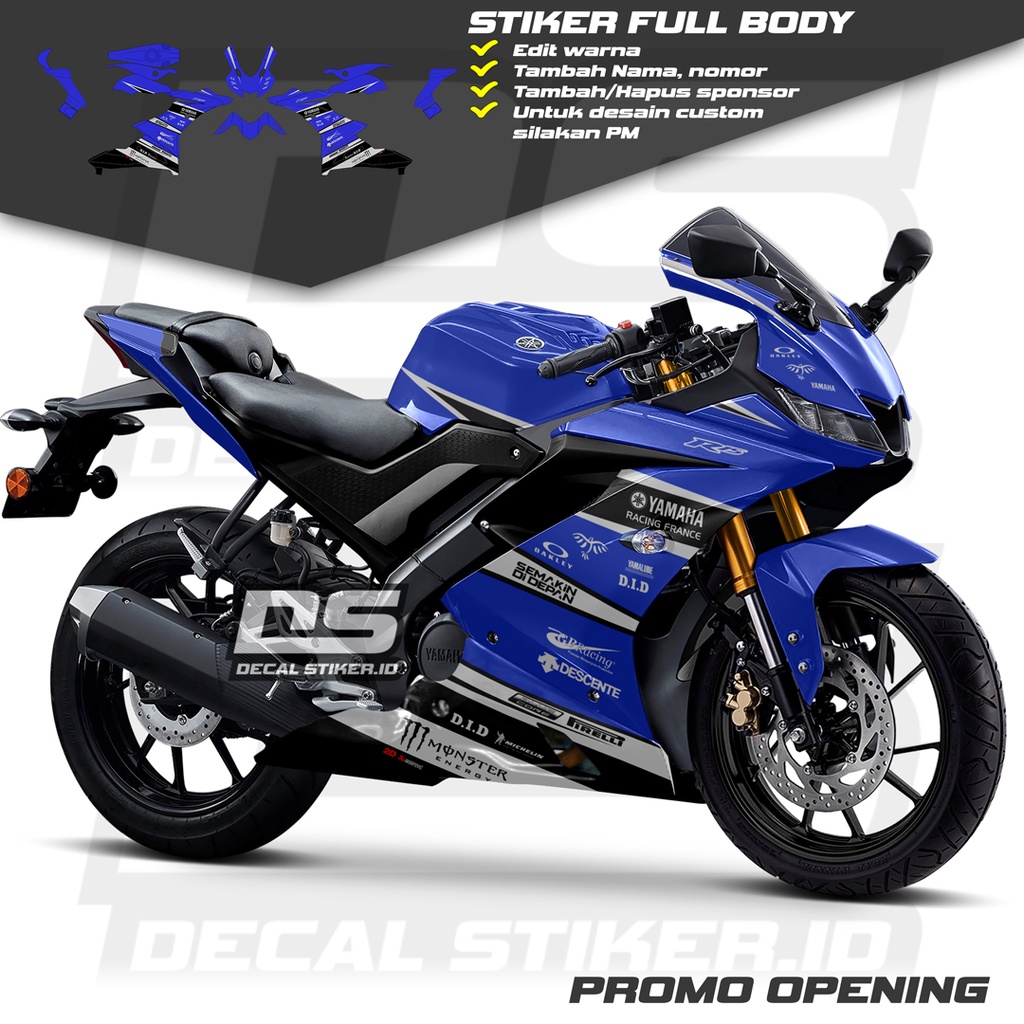 Decal R15 V3 Full Body Keren Stiker R15 V3 Full Body Keren Striping R15 V3 Terbaru Decal R15 V3 Full