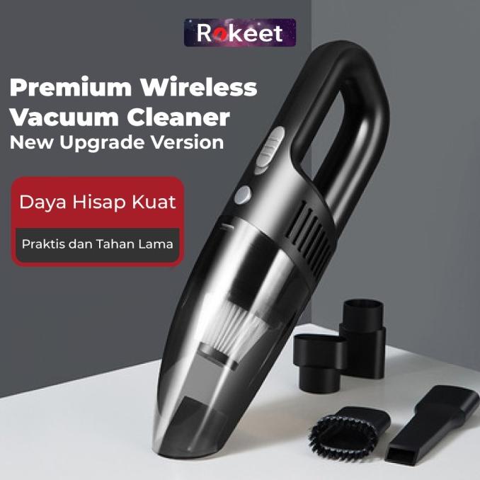 Rokeet Vacuum Cleaner Penyedot Debu Portable Penghisap Debu Wireless