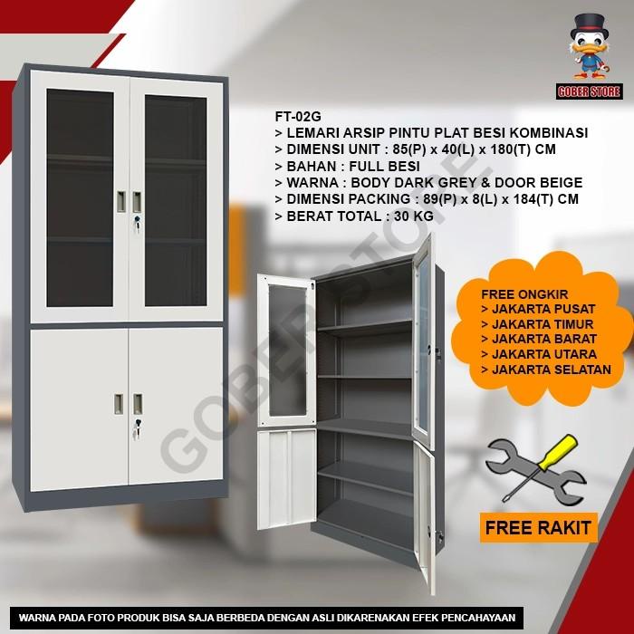 

Terlaris Lemari Arsip Besi Lemari Kantor Filling Cabinet Kombinasi Ft-02G