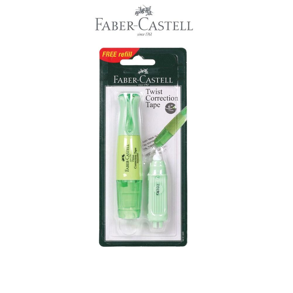 

Promo 12.12 Faber-Castell Twist Correction Tape Lime Green Barrel + 1 Refill
