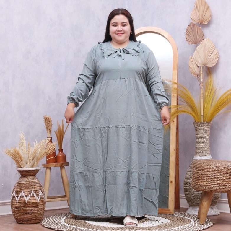 Special - MAXI DRESS RAYON LD 130 GAMIS POLOS SUSUN BUSUI